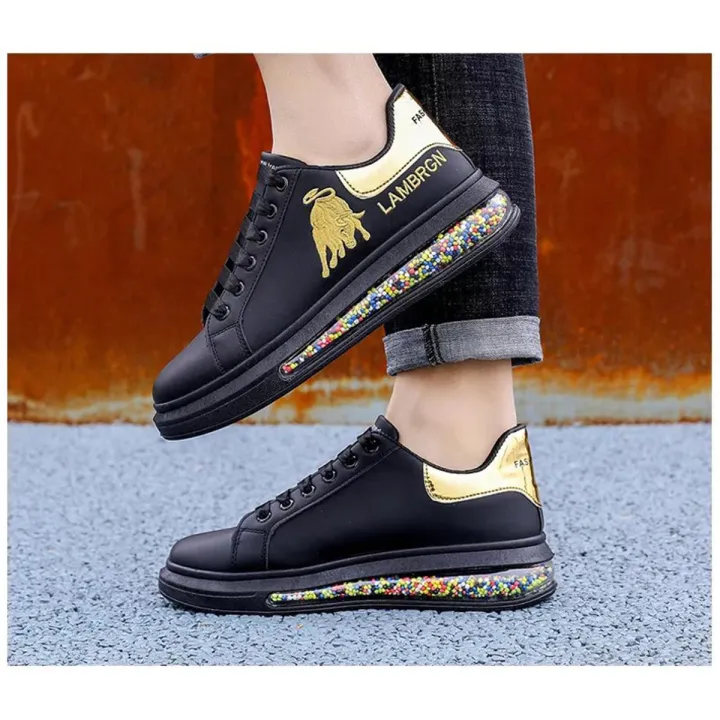 Mens smart sneakers black